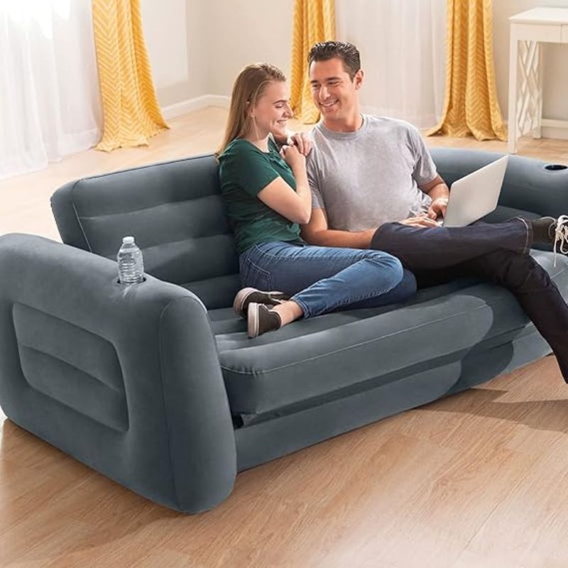 intex sillón cama hinchable 2 en 1, sofa cama inflable y plegable intex sillón cama hinchable 2 en 1, sofa cama inflable y plegable
