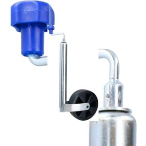 rueda jockey para caravana de 48 mm con rueda ancha de 210 mm